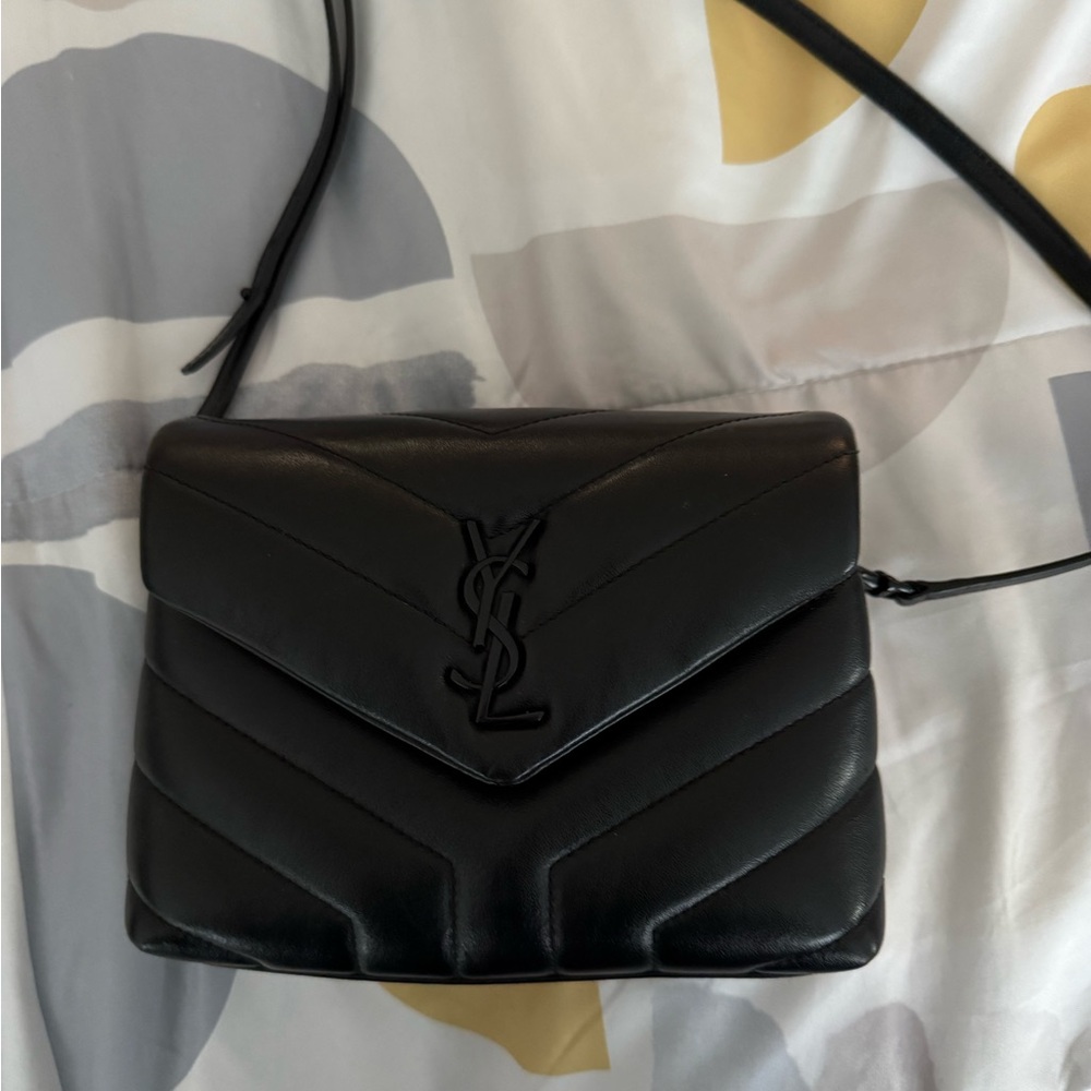 Yves Saint Laurent Black Lou Lou Toy Crossbody Bag